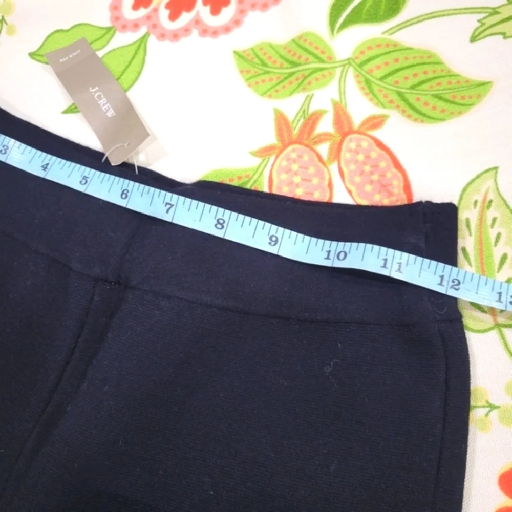 J Crew Slim Flare Sweater Pant XS Black NWT CF267